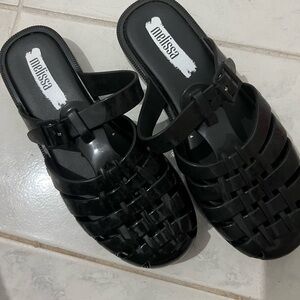 [Melissa] Women's Black Mules/ flats